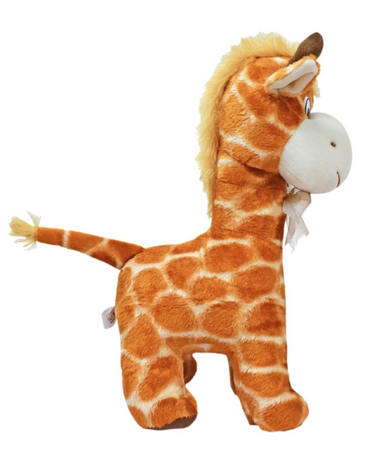 Pawriot Brown & White Standing Giraffe Plush Toy – Perfect Play & Cuddle Companion for Pets