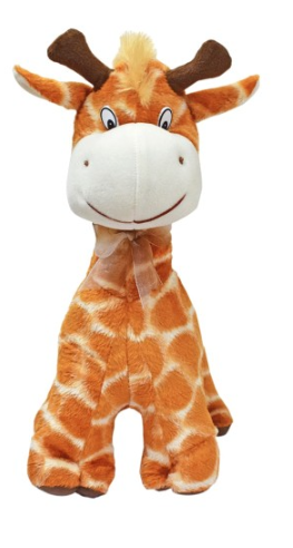 Pawriot Brown & White Standing Giraffe Plush Toy – Perfect Play & Cuddle Companion for Pets